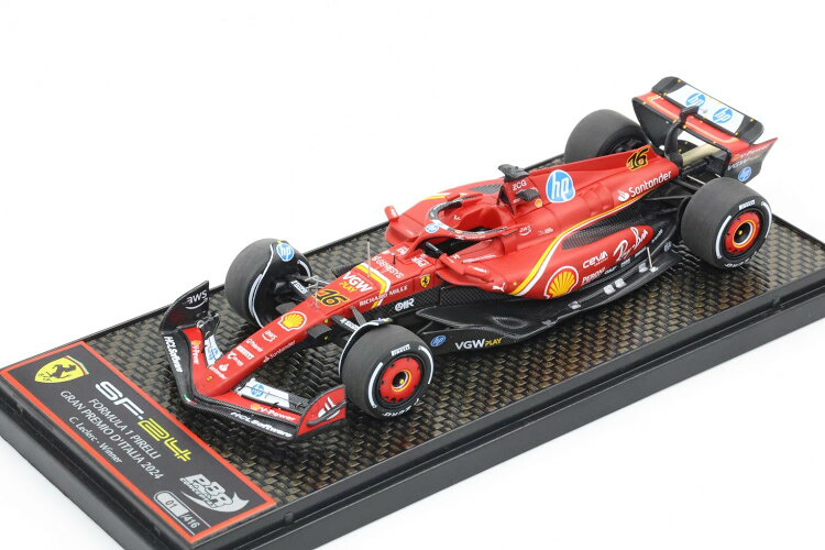 BBRモデル 1/43 フェラーリ フォーミュラ1 SF-24 チーム スクーデリア フェラーリ #16 モンツァ イタリア グランプリ 優勝 2024 シャルル ルクレール 416台限定BBR-MODELS 1:43 FERRARI F1 SF-24 TEAM SCUDERIA FERRARI N16 WINNER MONZA ITALY GP 2024｜Reowide モデルカー カタログ SHOP