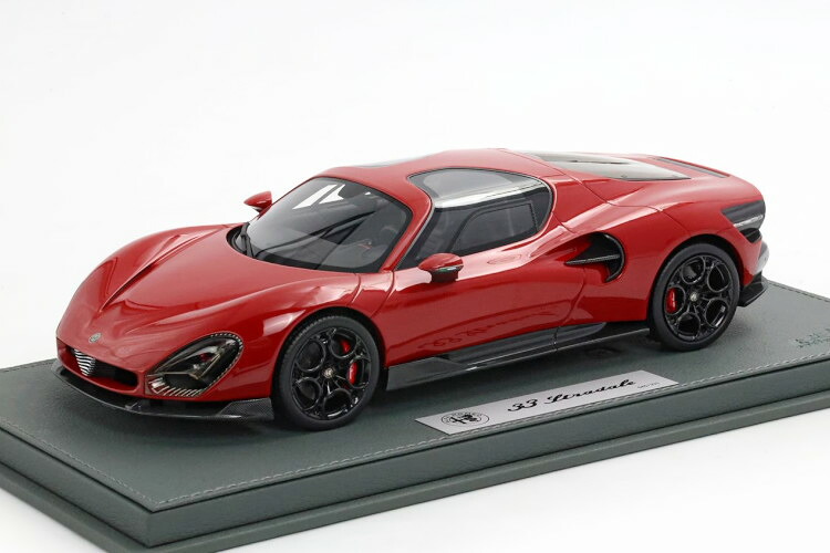BBRひな形 1/18 アルファロメオ 33 ストラダーレ 2025 ロッソ アルファ 赤いこと 233台押さえるBBR-MODELS 1:18 ALFA ROMEO 33 STRADALE 2025 ROSSO ALFA RED LIMITED 233 pcs