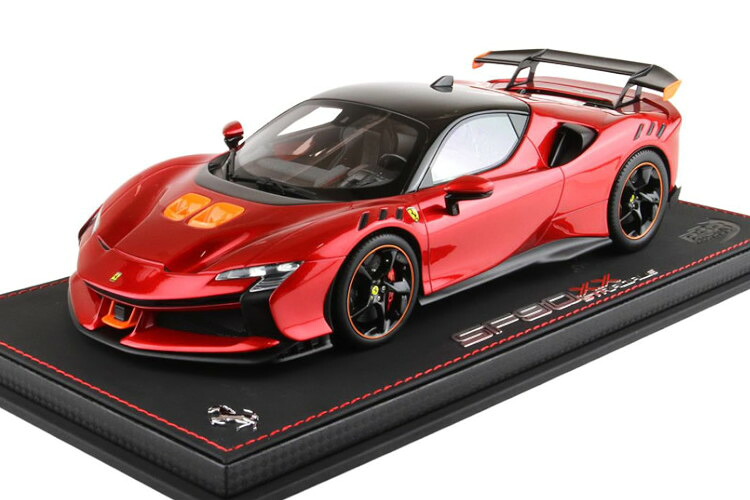 BBRモデル 1/18 フェラーリ SF90 XX ストラダーレ 2024 ロッソ フォーコ レッドメット/ブラック/オレンジ ショーケース付き 50台限定 BBR MODELS 1:18 FERRARI SF90 XX STRADALE 2024 ROSSO FUOCO RED MET/BLACK/ORANGE WITH SHOWCASE LIMITED 50 ITEMS
