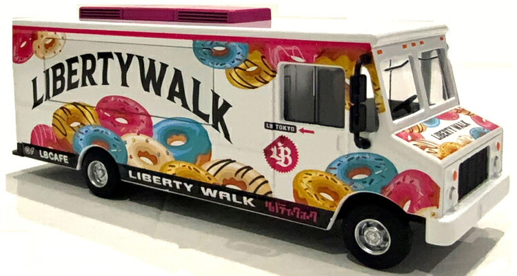 アメリカンジオラマ 1/64 フードトラック LB カフェ American Diorama 1:64 Food Truck LB Cafe