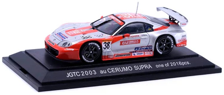 エブロ 1/43 JGTC 2003 au セルモ スープラ シルバー オレンジEBBRO 1:43 JGTC 2003 au CERUMO SUPRA SILVER ORANGE｜Reowide モデルカー カタログ SHOP