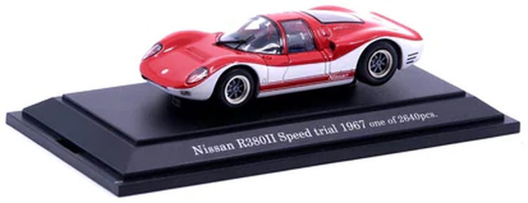 エブロ 1/43 日産 R380 2 スピードトライアル 1967 レッド ホワイト EBBRO 1:43 NISSAN R380 2 Speed trial 1967 RED WHITE