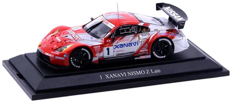 エブロ 1/43 JGTC 2004 ザナヴィ ニスモ Z 後期型 シルバー レッドEBBRO 1:43 JGTC 2004 XANAVI NISMO Z Late Type SILVER RED｜Reowide モデルカー カタログ SHOP