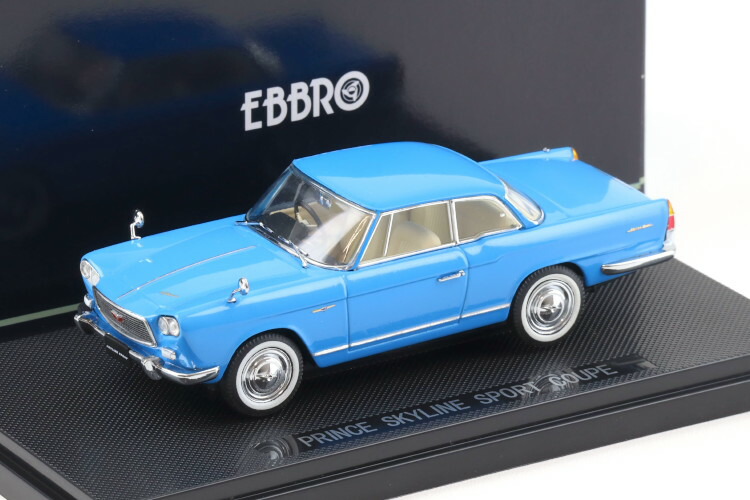 エブロ 1/43 日産 プリンス スカイライン スポーツ クーペ 1962 ブルー Ebbro 1:43 Nissan Prince Skyline Sport Coupe 1962 blue