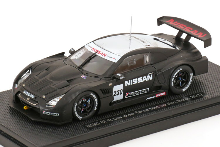 エブロ 1/43 日産 GT-R ニスモ GT500 ローダウンフォース テストカー #230 スーパーGT 富士 2008 モトヤマ Ebbro 1:43 Nissan GT-R Nismo GT500 Low Down Force Test car #230 Test Fuji Super GT 2008 Motoyama
