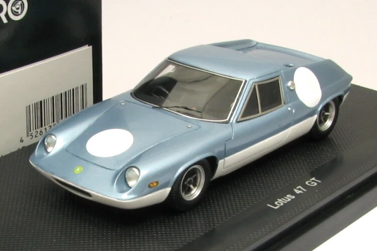 エブロ 1/43 ロータス 47 GT 1967 ブルー ホワイトEBBRO 1:43 Lotus 47 GT 1967 Blue White｜Reowide モデルカー カタログ SHOP