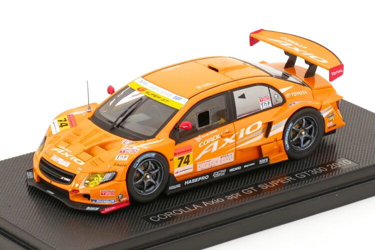 エブロ 1/43 トヨタ カローラ アクシオ apr #74 スーパーGT300 2010 Ebbro 1:43 Toyota Corolla Axio apr No74 Super GT300 2010