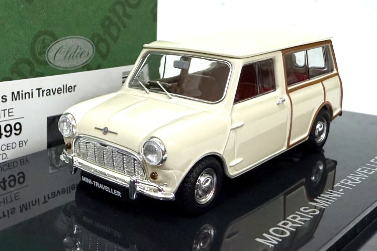 エブロ 1/43 モーリス ミニ トラベラー クーパー ホワイトEbbro 1:43 Morris Mini Traveller Cooper White|Reowide モデルカー カタログ SHOP