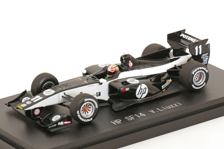 エブロ 1/43 ダラーラ SF14 #11 スーパーフォーミュラ 2014 エイチピー リアル レーシング Vitantonio Liuzzi Ebbro 1:43 Dallara SF14 #11 Super Formula 2014 HP Real Racing Vitantonio Liuzzi