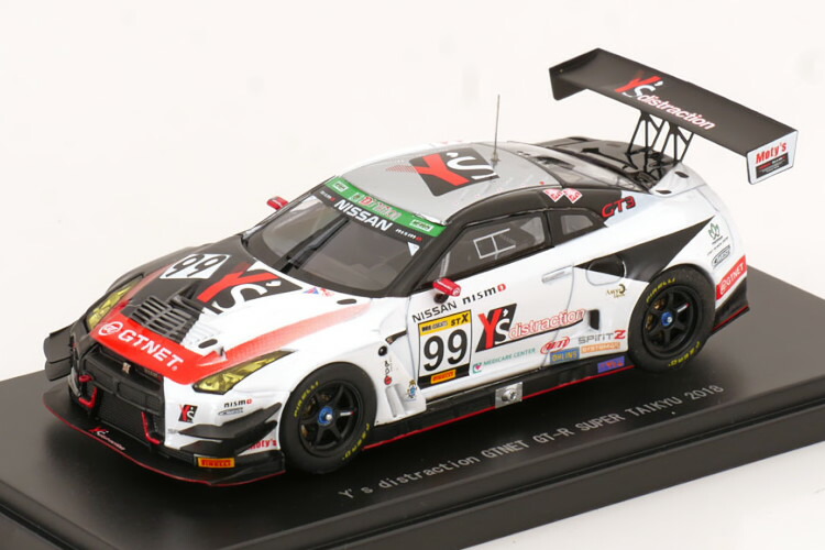 エブロ 1/43 ワイズディストラクション GTNET GT-R #99 スーパー耐久 2018 Ebbro 1:43 Y's Distraction GTNET GT-R No99 Super Taikyu 2018