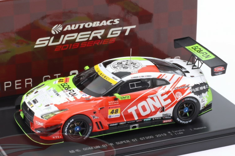 エブロ 1/43 日産 GT-R ニスモ GT3 #48 スーパー GT 2019 ニルズレーシング Masaki Tanaka/Taiyo Iida/Teruhiko Hamano Ebbro 1:43 Nissan GT-R Nismo GT3 #48 Super GT 2019 NILZZ Racing Masaki Tanaka/Taiyo Iida/Teruhiko Hamano