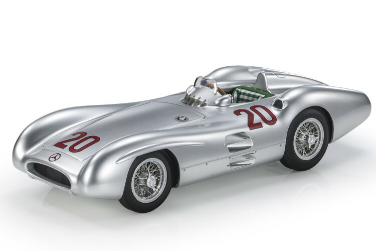 MERCEDES BENZ F1 W196R STREAMLINERS N 20 2nd GP FRANCE 1954 CON VETRINA  SILVER  GP Replicas 18ミニカー