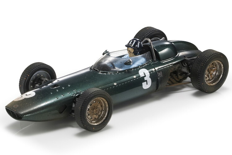 GP Replicas 1/18 BRM F1 P57 #3 優勝 南アフリカ 世界チャンピオン (パイロットフィギュア付き ダーティバージョン) 1962 GP-REPLICAS 1:18 BRM F1 P57 N 3 WINNER SOUTH AFRICA WORLD CHAMPION (with pilot figure dirty version) 1962｜Reowide モデルカー カタログ SHOP