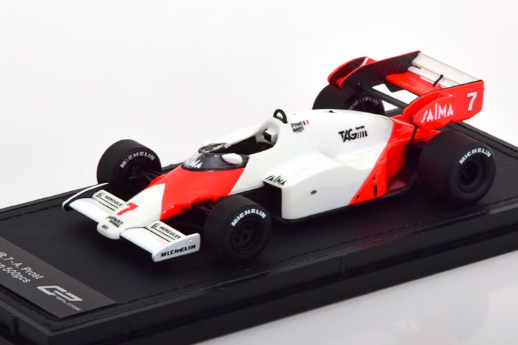 GP Replicas 1/43 マクラーレン TAG ターボ MP4/2 1984 プロスト デカール付き 500台限定 GP Replicas 1:43 McLaren TAG Turbo MP4/2 1984 Prost with Decals Limited Edition 500 pcs