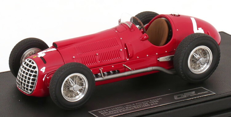 GPレプリカ 1/18 フェラーリ F1 275 #4 5位 ベルギーグランプリ 1950 ALBERTO ASCARIGP Replicas 1:18 FERRARI F1 275 N4 5th BELGIUM GP 1950 ALBERTO ASCARI｜Reowide モデルカー カタログ SHOP