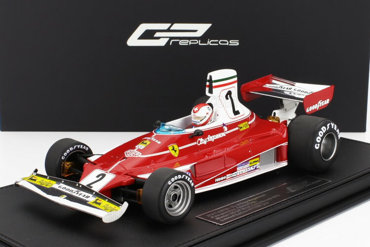 GPレプリカ 1/18 フェラーリ F1 312T #2 ポールポジション ファステストラップ 優勝 ロングビーチ アメリカグランプリ 1976 クレイ レガツォーニ パイロットフィギュア付き GP REPLICAS 1:18 FERRARI F1 312T N2 WINNER LONG BEACH USA GP 1976 C.REGAZZONI with figure