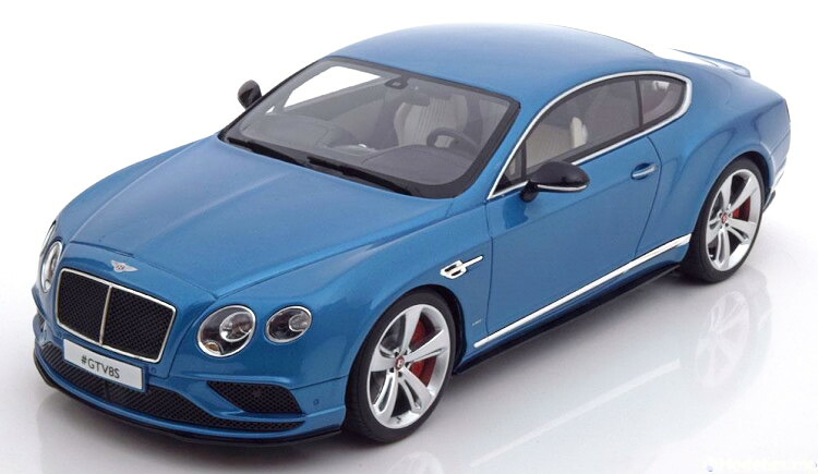 GT肝ったま 1/18 ベンお盆 コンチネンタル GT V8 S クーペ 2015 ともし火青み 504台押さえる Bentley Continental GT V8S Coupe 2015 lightblue-metallic Limited Edition 504 pcs