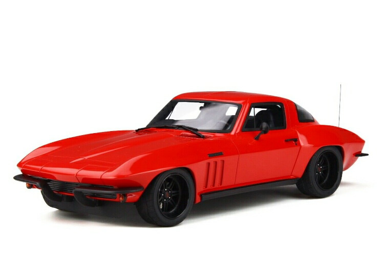 京商 - GT SPIRIT 1/18 シボレーコルベット C7 Z06 ホワイト/レッド GTスピリット (再生産)1/ 18 シボレー コルベット Z06 (C7