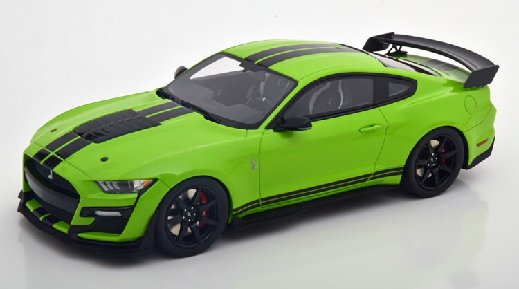 GT肝ったま 1/18 ジェラルド・r・フォード シェルビー GT500 2020 緑であること 黒いこと 1200台押さえる GT Spirit 1:18 Ford Shelby GT500 2020 green black Limited Edition 1200 pcs