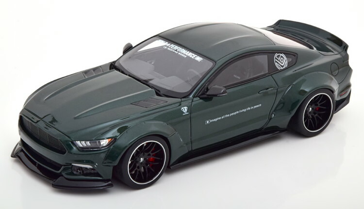 GT肝ったま 1/18 ジェラルド・r・フォード マスタング LB Works メタリック うす暗い緑であること 1100台押さえる GT Spirit 1:18 Ford Mustang LB Works darkgreen metallic Limited Edition 1100 pcs