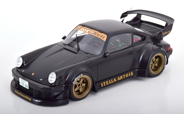 GT肝ったま 1/18 ポルシェ 930 RWB 上半身一揃いの道具 中心柱 コントラルトワ 2008 つや消し黒いことGT Spirit 1:18 Porsche 930 RWB Bodykit Stella Artois 2008 matt-black
