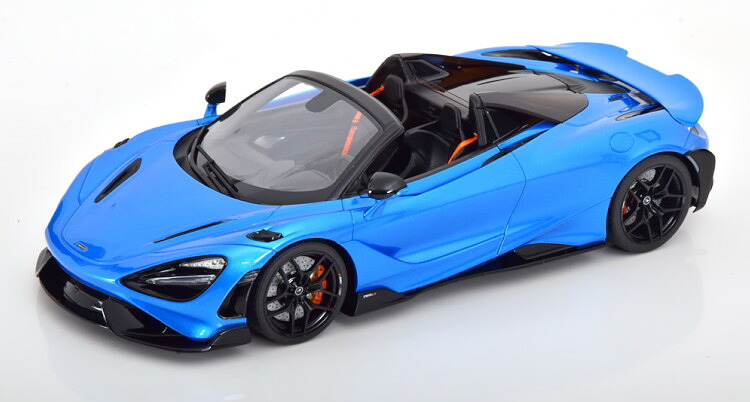 GT肝ったま 1/18 マクラーレン 765 LT 蜘蛛 2021 ブルーメタリック 999台押さえるGT Spirit 1:18 McLaren 765 LT Spider 2021 bluemetallic Limited Edition 999 pcs
