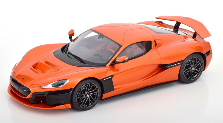 GTスピリット 1/18 リマック ネヴェーラ 2021 オレンジメタリック 999台限定 GT Spirit 1:18 Rimac Nevera 2021 orange-metallic Limited Edition 999 pcs