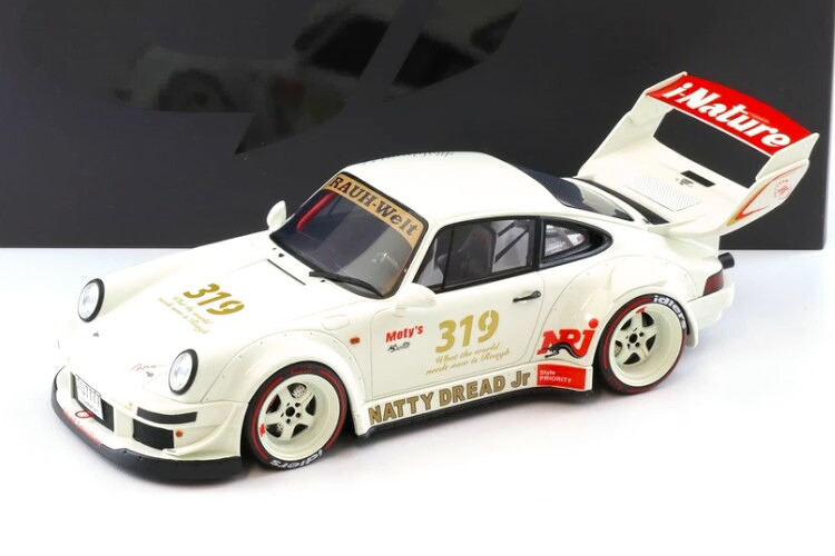 GTスピリット 1/18 ポルシェ 911 964 RWB ラウヴェルト ナッティ ドレッド ジュニア 2024 ホワイト 1200台限定 GT-SPIRIT 1:18 Porsche 911 964 RWB Rauh-Welt Natty Dread Junior 2024 white Limitation 1200 pcs