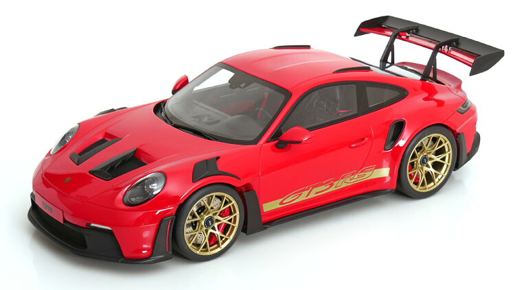 GTスピリット 1/12 ポルシェ 911 992 GT3 RS 2021 レッド ゴールド 1100台限定 GT Spirit 1:12 Porsche 911 (992) GT3 RS 2021 red golden Limited 1100 pcs