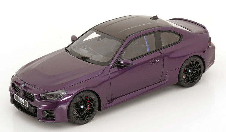 GT肝ったま 1/18 BMW M2 2023 パープルメタリック 黒いこと 1200台押さえるGT Spirit 1:18 BMW M2 2023 purple metallic black Limited Edition 1200 pcs
