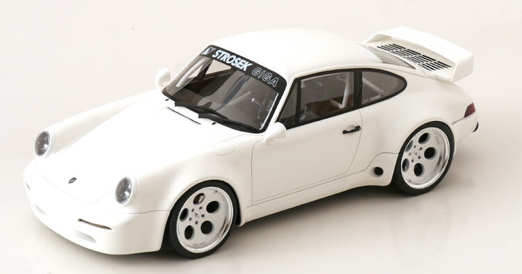 GTスピリット 1/18 ポルシェ 911 964 ストロセック ギガ 2024 ホワイト 999台限定 GT Spirit 1:18 Porsche 911 (964) Strosek Giga 2024 white Limited Edition 999 pcs