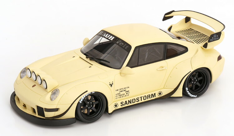 GT肝ったま 1/18 ポルシェ 911 993 RWB ラフヴェルト クーペ 2023 沙子狂飆ベージュGT Spirit 1:18 Porsche 911 993 RWB Rauh-Welt Coupe 2023