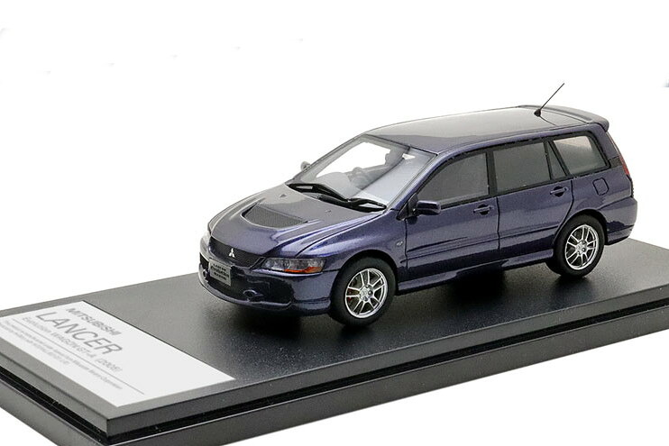 ハイストーリー 1/43 三菱 ランサーエボリューション ワゴン GTA 2005 ダークブルーメタリック Hi-Story 1:43 MITSUBISHI LANCER EVOLUTION WAGON GTA 2005 DARK BLUE METALLIC