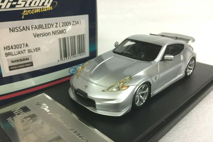 12281円 まとめ買いでお得 ハイストーリー 1 43 日産 フェアレディZ 370Z ニスモ Z34 2009 シルバーHi-Story 1:43  NISSAN FAIRLADY Z NISMO SILVER