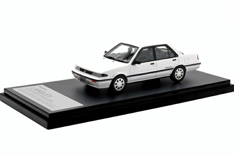 ご機嫌謂われ因縁 1/43 日産 幽客薄墨色 4部屋の入り口サルーン GT ツインカム 1988 水晶白いことHi-Story 1:43 NISSAN LANGLEY 4 DOOR SEDAN GT TWINCAM 1988 Crystal White