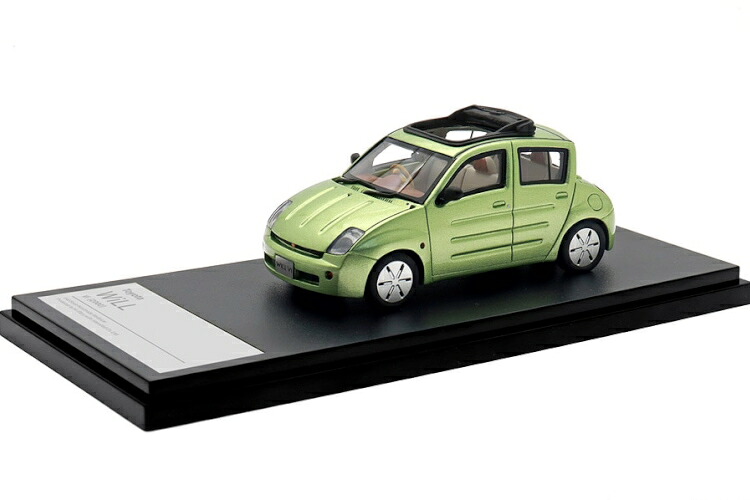 ハイストーリー 1/43 トヨタ WiLL Vi 2000 イエローグリーンメタリックオパールHi-Story 1:43 Toyota WiLL Vi 2000 Yellow Green Metallic Opal｜Reowide モデルカー カタログ SHOP