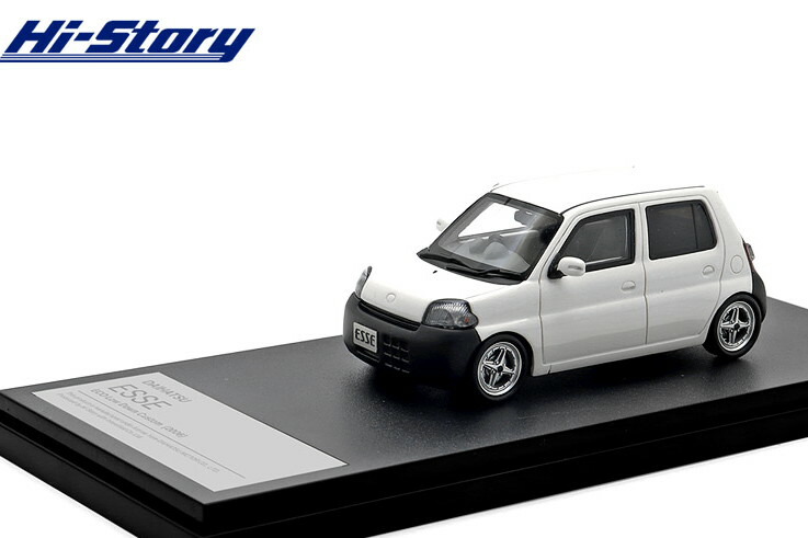 ハイストーリー 1/43 ダイハツ エッセ ECO ローダウン カスタム 2006 ホワイトHi-Story 1:43 DAIHATSU ESSE ECO Low Down Custom (2006) White|Reowide モデルカー カタログ SHOP