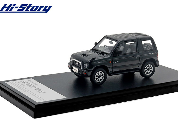 ハイストーリー 1/43 三菱 パジェロ ミニ VR-II 1994 グレイビー チャコールHi-Story 1:43 MITSUBISHI PAJERO MINI VR-II. (1994) Gravy Charcoal|Reowide モデルカー カタログ SHOP