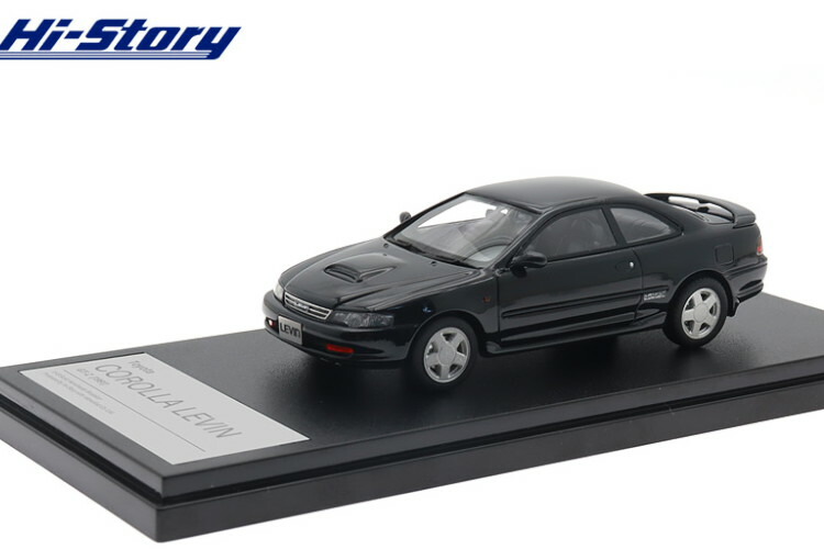 ハイストーリー 1/43 トヨタ カローラ レビン GT-Z 1991 ブラック メタリックHi-Story 1:43 Toyota COROLLA LEVIN GT-Z (1991) Black Metallic|Reowide モデルカー カタログ SHOP