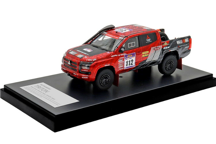 ご機嫌謂われ因縁 1/43 三菱 トライトン #112 アジアクロスカントリーラリー 2023Hi-Story 1:43 MITSUBISHI TRITON N112 Asia Cross Country Rally 2023 車-おもちゃ