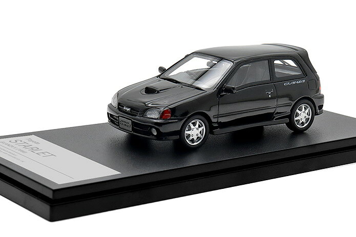 ご機嫌謂われ因縁 1/43 トヨタ スターレット  グランツァ V 1996 黒いこと メタリックHi-Story 1:43 Toyota STARLET GLANZA V 1996 Black Metallic