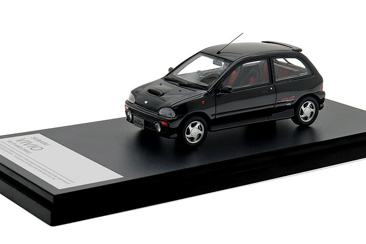 ハイストーリー 1/43 スバル ヴィヴィオ RX-R 4WD 1992 ピュアブラック MHi-Story 1:43 SUBARU VIVIO RX-R 4WD 1992 Pure Black M|Reowide モデルカー カタログ SHOP