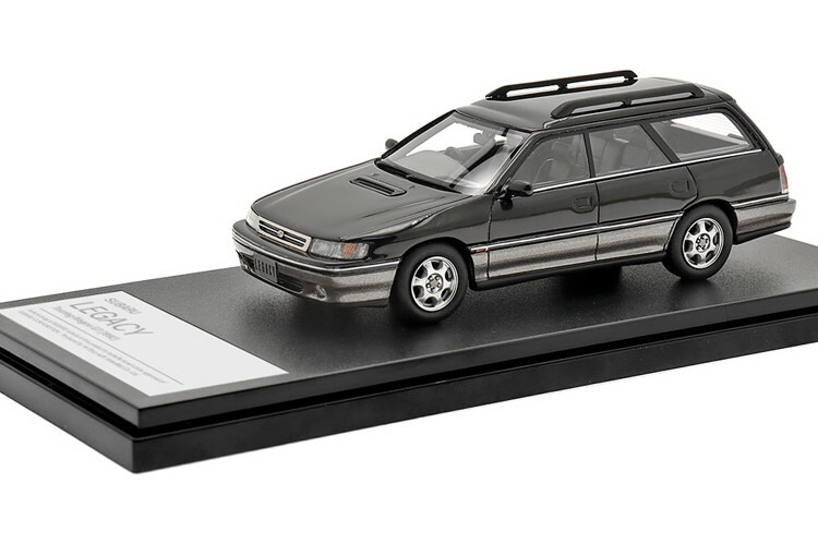 ハイストーリー 1/43 スバル レガシィ ツーリングワゴン GT1992 ブラックマイカ/ミストライトグレー・メタリック Hi-Story 1/43 SUBARU LEGACY TOURING WAGON GT