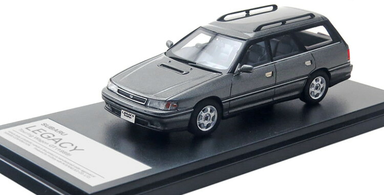 ご機嫌謂われ因縁 1/43 スバル レガシィ ツーリング手押し車 GT 1989 ミディアムグレー メタリックHi-Story 1:43 SUBARU LEGACY Touring Wagon GT 1989 Medium Gray Metallic