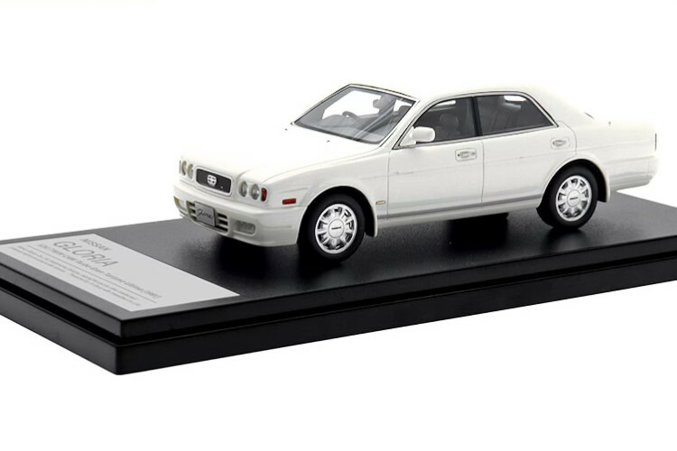 ご機嫌謂われ因縁 1/43 日産 グロリア V30 グランツーリスモ アルティマ 1991 ピュアホワイトHi-Story 1:43 Nissan Gloria V30 Gran Turismo Ultima 1991 Pure White