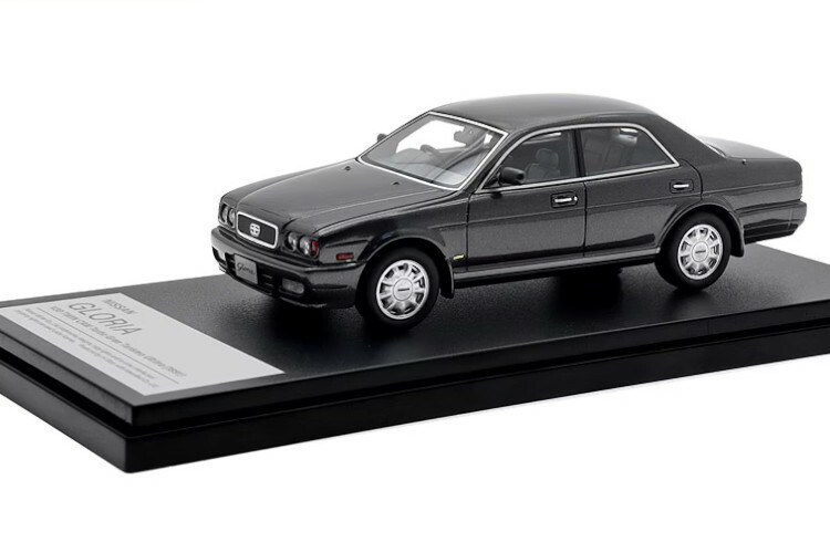 ご機嫌謂われ因縁 1/43 日産 グロリア V30 グランツーリスモ アルティマ 1991 暗然たる薄墨色Hi-Story 1:43 Nissan Gloria V30 Gran Turismo Ultima 1991 Dark Grey