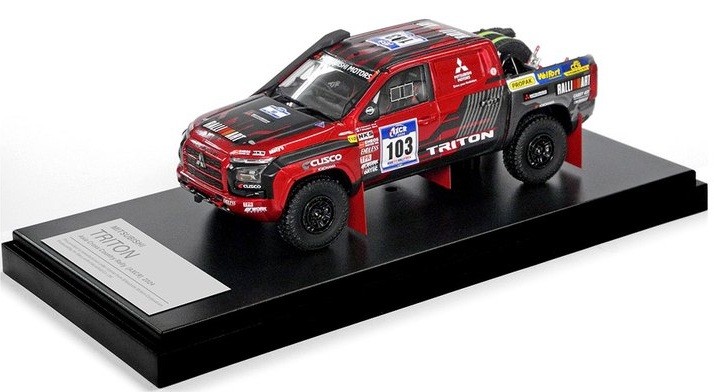 ハイストーリー 1/43 三菱 トライトン #107 アジアクロスカントリー 2024 田口勝彦/保井隆宏Hi-Story 1:43 Mitsubishi Triton #107 AXCR 2024 Taguchi/Yasui｜Reowide モデルカー カタログ SHOP