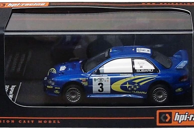 hpiスバル レガシィ RS WRC 1993年スウェーデン・ラリー №2 HPI 1:43 スバルレガシィRS＃3 P.Liatti / A.Alessandriniラリー