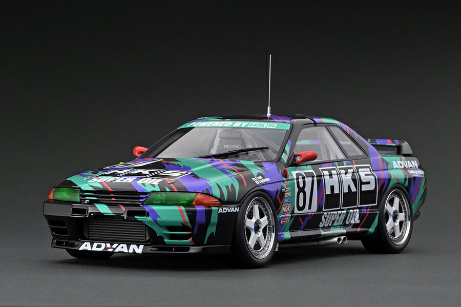ミニカー　1/18 JECS SKYLINE (#1) 1992 JTC With Mr. Hasemi WEB限定モデル [IG3141] 予告：1/18フィギュア付 WEB限定モデル「JECS SKYLINE (#1) 1992