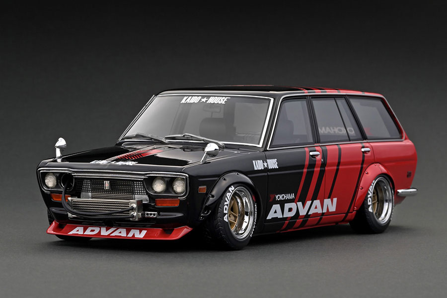 ミニカー　1/18 Datsun Bluebird (510) Wagon(グリーン) With Mr. Jun Imai WEB限定モデル [IG3355] Datsun Bluebird (510) Wagon Green Metallic With Mr. Jun Imai